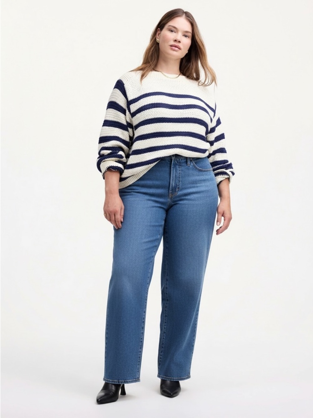 Madewell Perfect Vintage Wide Leg Jeans High Rise Blue Size 33